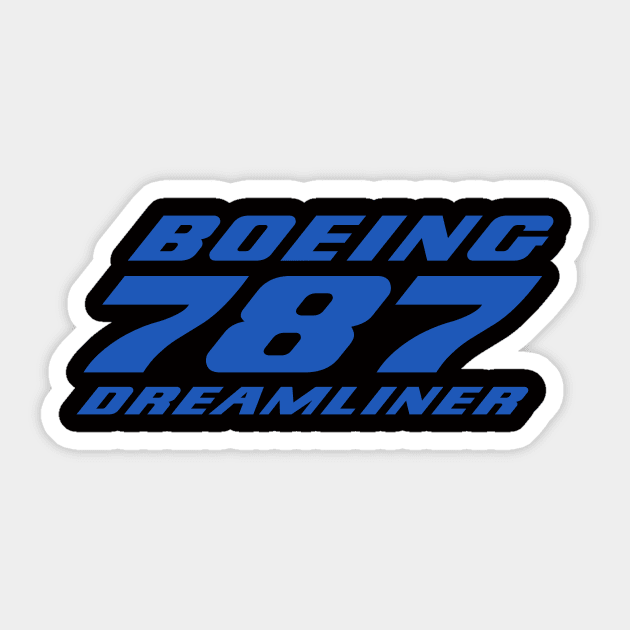 Boeing 787 Dreamliner Sticker by Joshua Designs